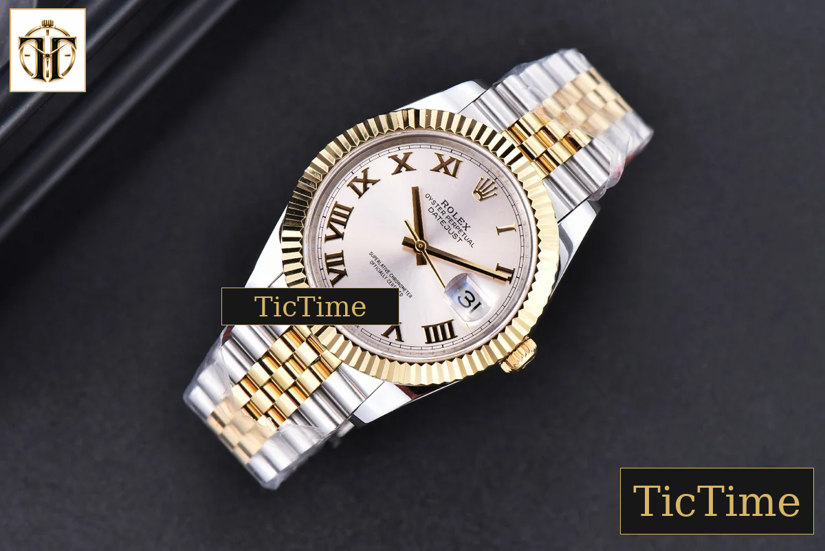 Datejust 41mm GMF YG/SS Silver Dial Roma Marker Fluted Bezel Jubille Bracelet VR3235 — foto 4