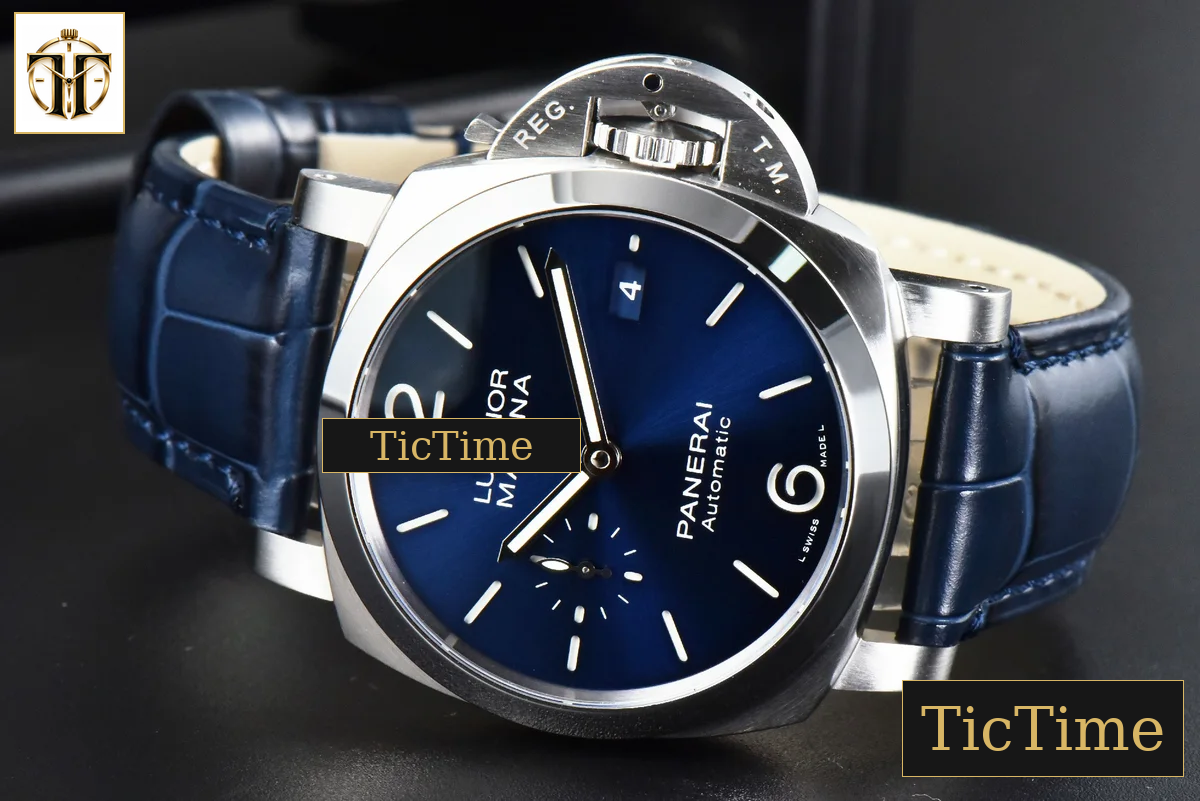 PAM1393 42mm VSF Blue Dial Blue Leather Strap P9010 — foto 11