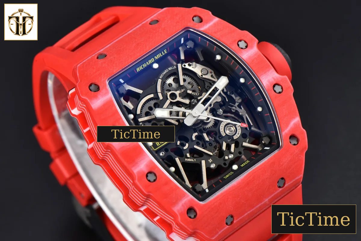 NTPT RM035-02 ZF Red Skeleton Dial Red Rubber Strap RMAL1 — foto 13