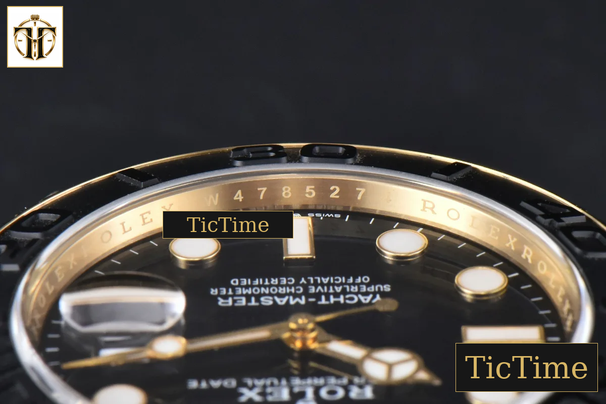 Yacht-Master 226658 42mm Clean Factory Ceramic Black Dial Oysterflex Strap VR3235 — foto 15