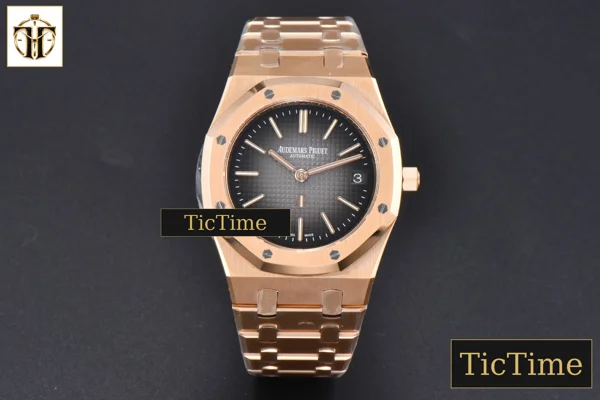 Foto frontal — Royal Oak 16202 39mm ZF RG “50th Anniversary” Gray Textured Dial RG Bracelet A7121