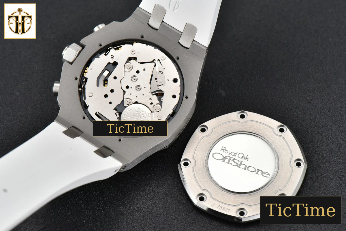 Offshore Ladies 26231ST 37mm RXWF Diamond White Dial Blue Subdial White Rubber Strap Quartz — foto 17