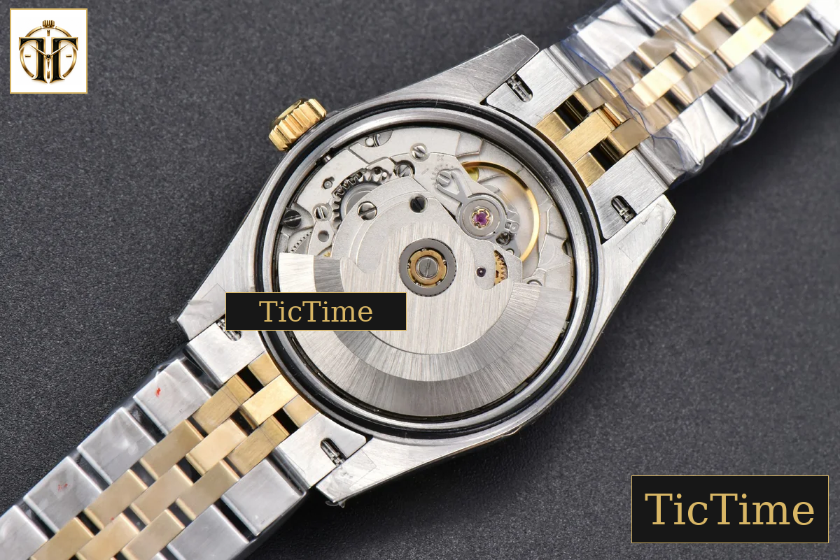 DateJust 904L 31mm GMF YG Fluted Bezel Green Flowers Dial Jubilee Bracelet A2824 — foto 22