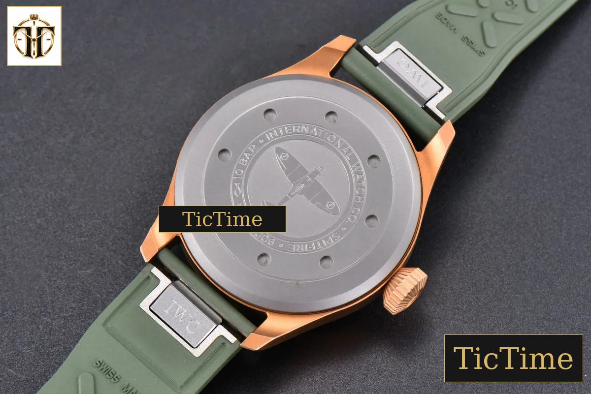 Big Pilot IW329702 43.8mm M+F Bronze Green Dial Green Rubber Strap A2892 — foto 22