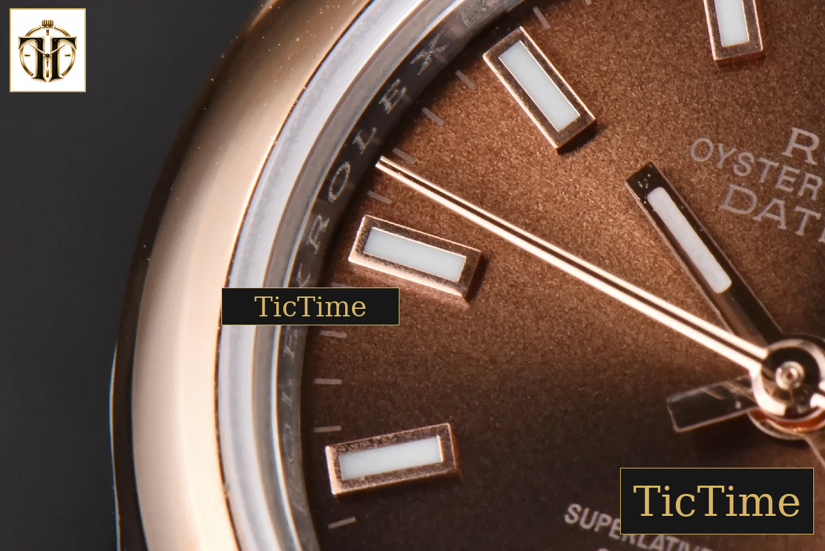 DateJust Ladies 28mm WF RG/SS Smooth Bezel Brown Dial Jubilee Bracelet A2236 — foto 7