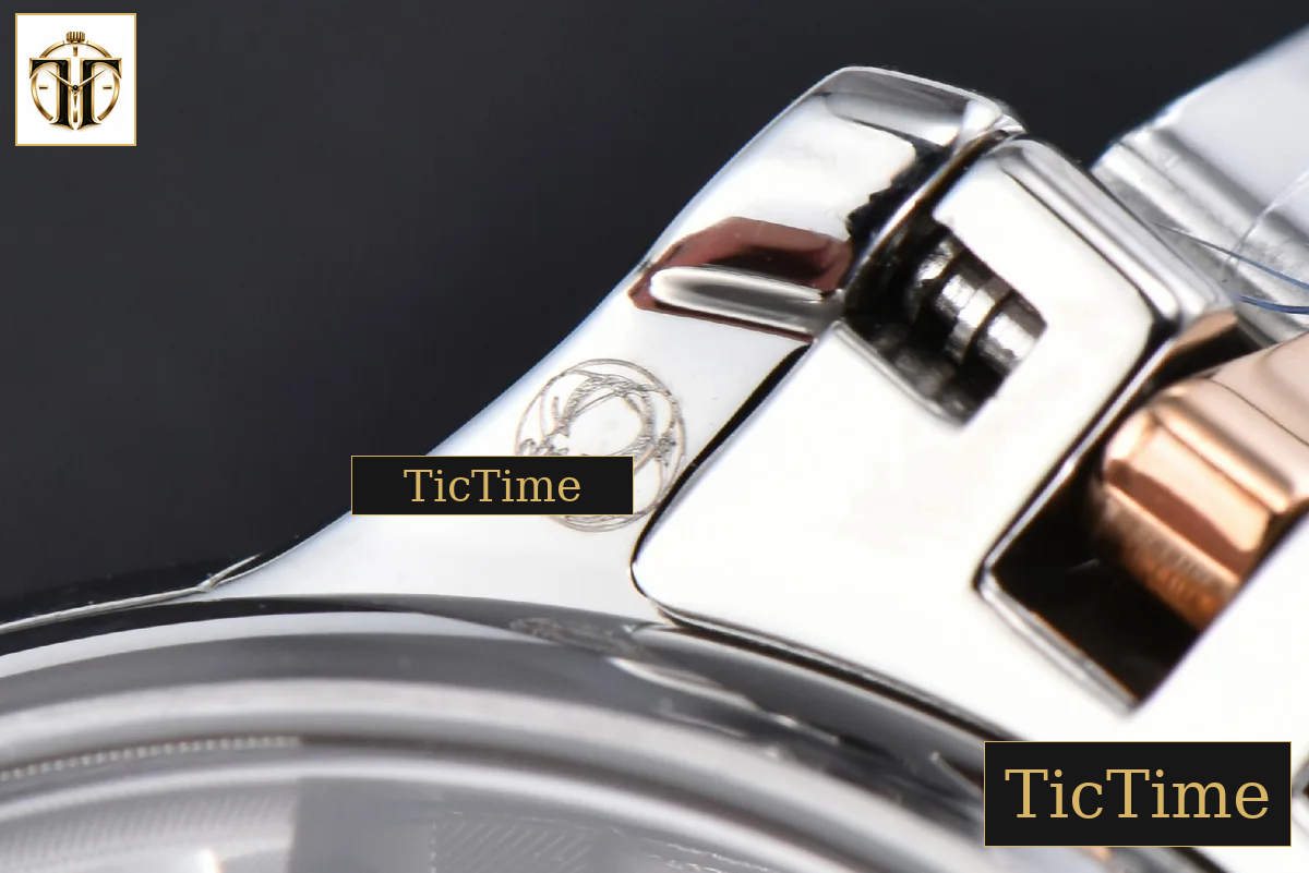 De Ville Ladies Prestige 34mm VSF Blue Dial RG Roman Marker RG/SS Bracelet A8800 — foto 23