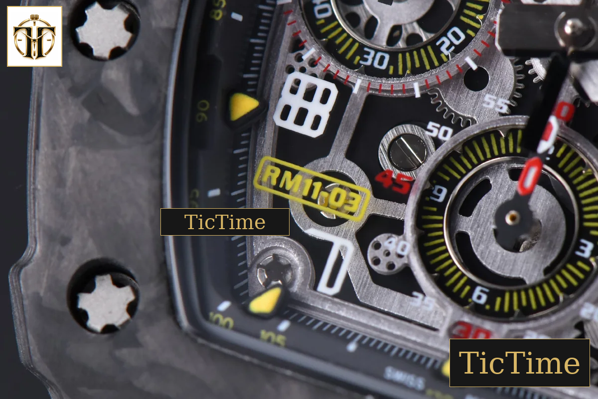 NTPT Chrono RM011 KVF Skeleton Dial Green Camo Rubber Strap V2 A7750 — foto 7