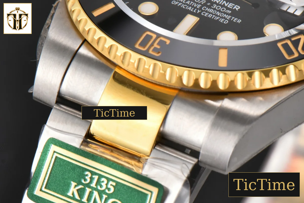 Submariner LN 904L 116613 King Factory YG/SS Black Ceramic Black Dial SS Bracelet VR3135 — foto 10
