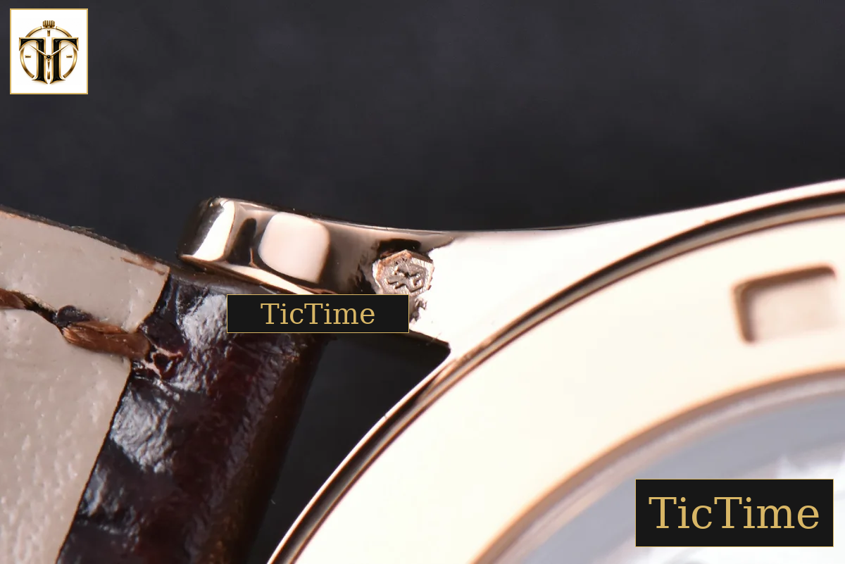 Calatrava 5296R 38mm ZF RG Ivory Dial Brown Leather Strap 9015 — foto 18
