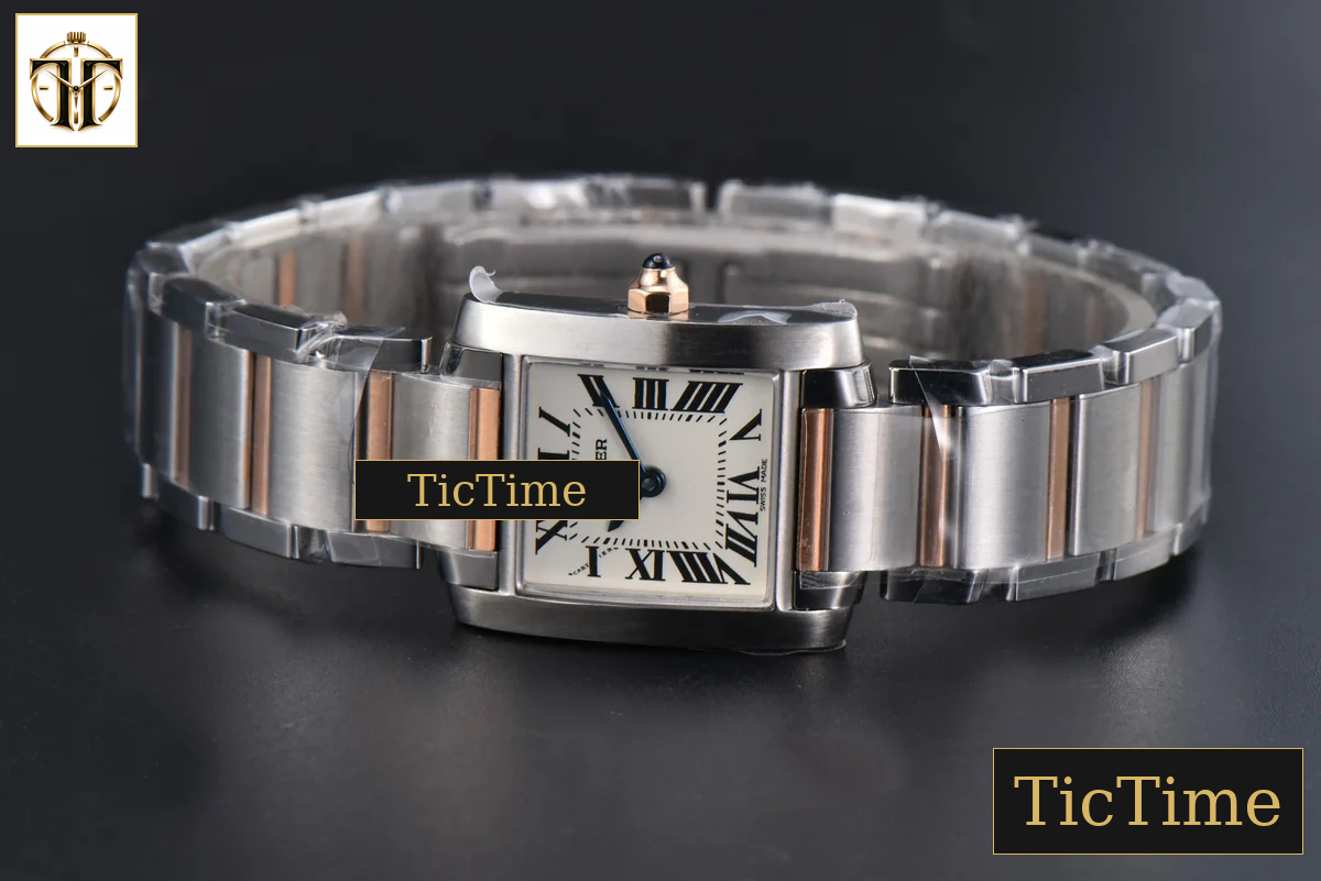 Tank Francaise Small 25.7mmx21.2mm 8848F RG/SS Bracelet Quartz — foto 12