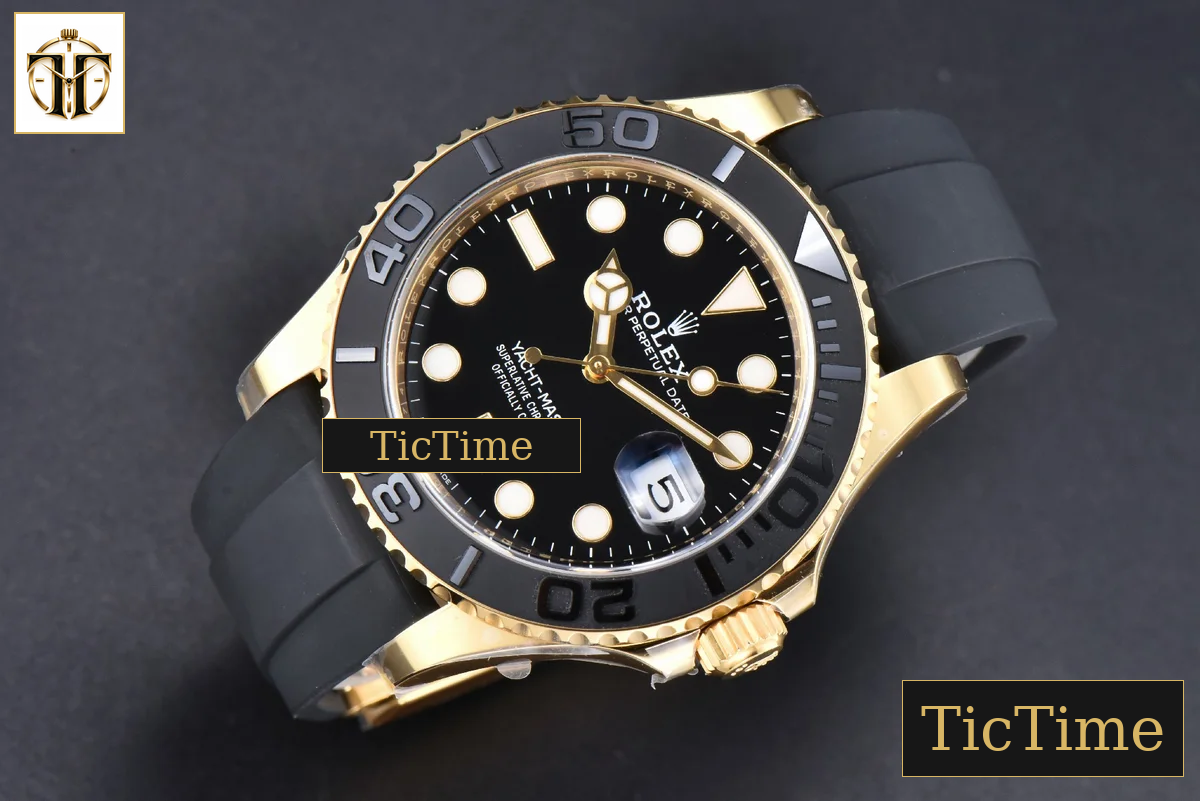 Yacht-Master 226658 42mm Clean Factory Ceramic Black Dial Oysterflex Strap VR3235 — foto 4