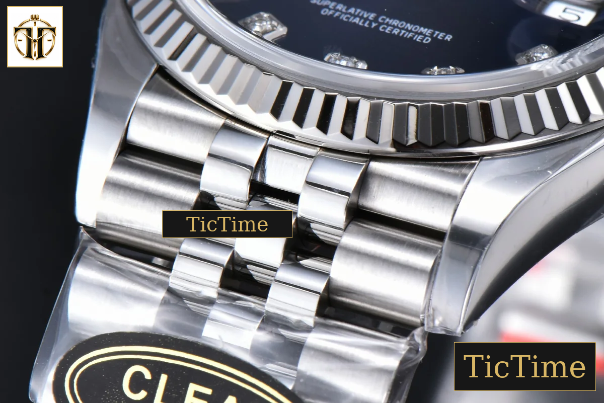 DateJust 126234 36mm Clean Factory Blue Dial Diamond Marker Jubilee Bracelet VR3235 — foto 9