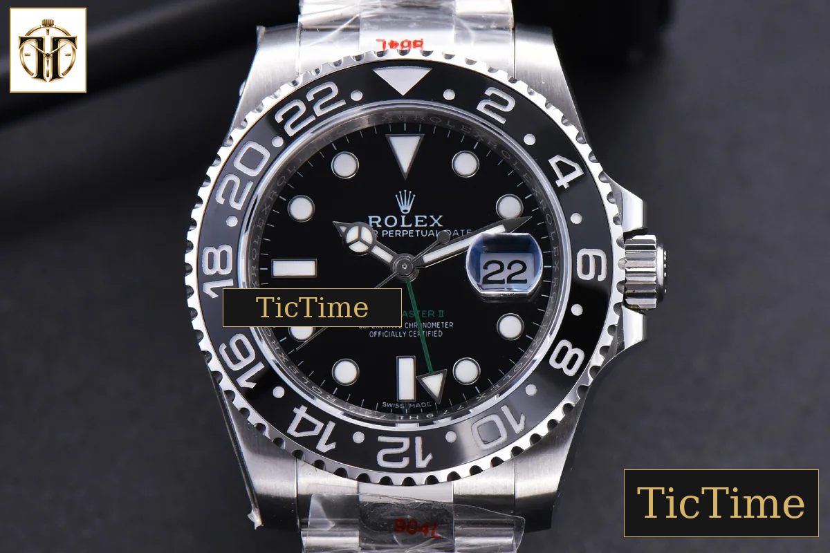 GMT Master 116710LN 40mm V9F Black Dial Black Bezel Oyster Bracelet A3186 — foto 2
