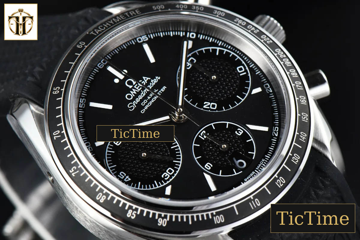 Speedmaster Racing Master 40mm HRF Black Dial Black Rubber Strap A7750 — foto 11