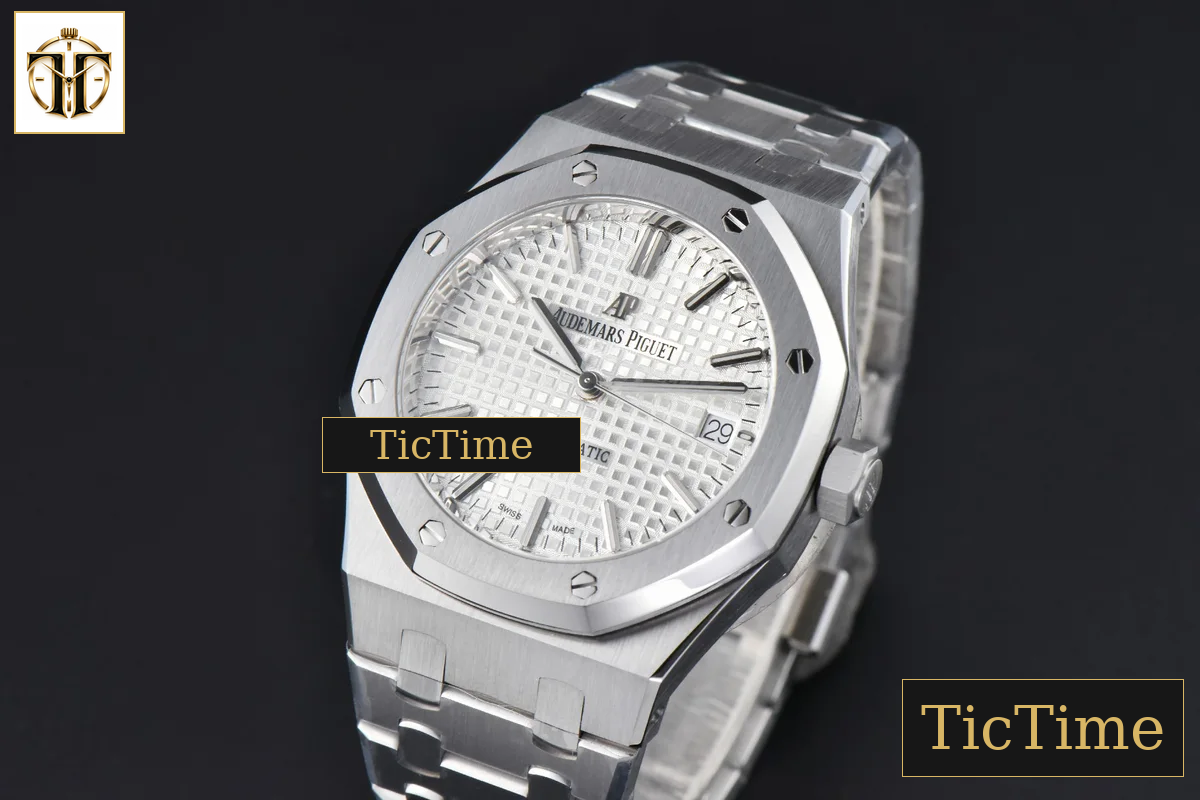 Royal Oak 15450 37mm ZF White Textured Dial SS Bracelet SA3120 — foto 4