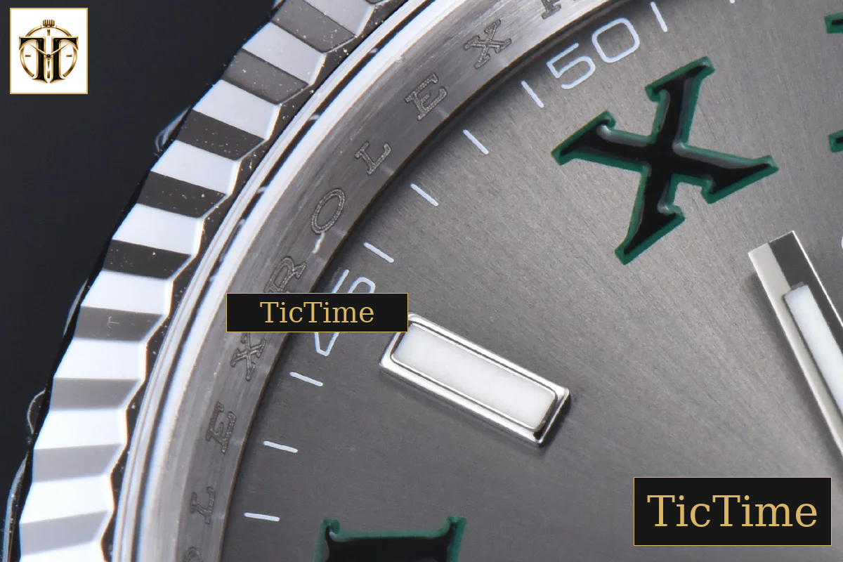 DateJust Wimbledon 126234 36mm VSF Gray Dial Green Marker Jubilee Bracelet VS3235 — foto 5