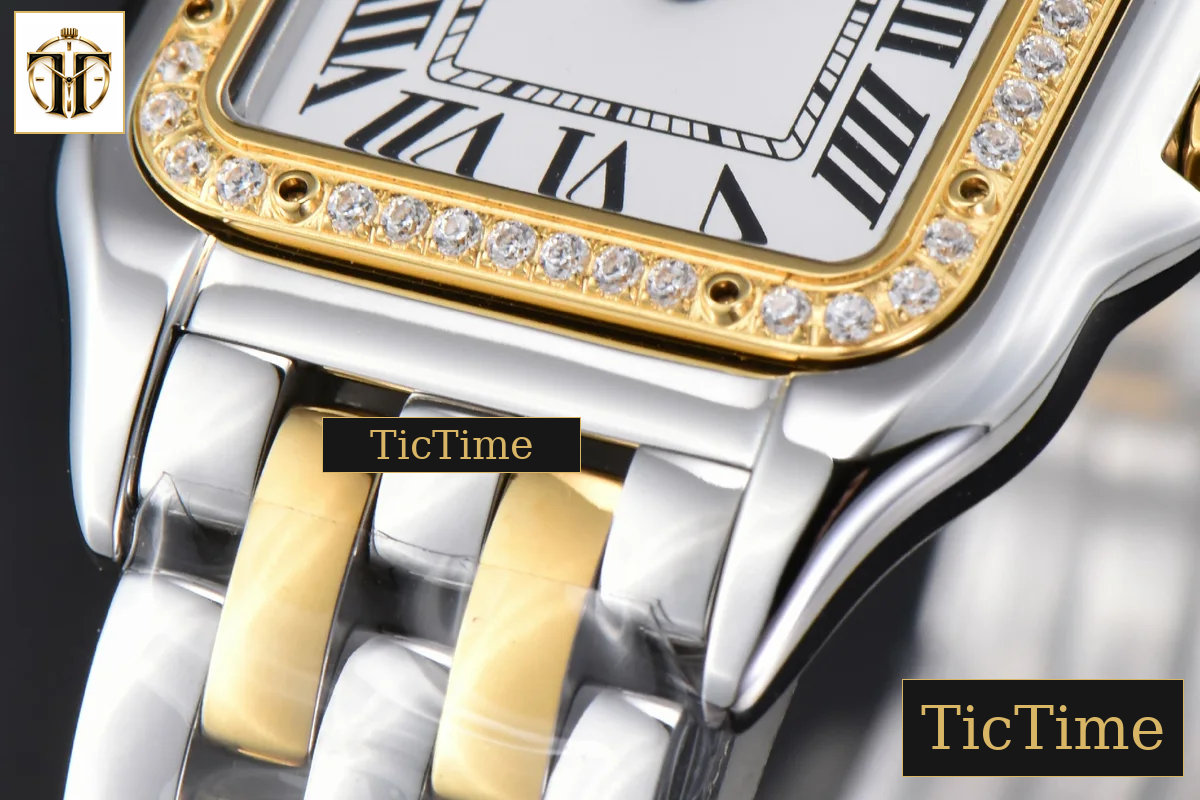 Panthère 27mm AF SS/YG Diamond Bezel White Dial SS/YG Bracelet Ronda Quartz — foto 9