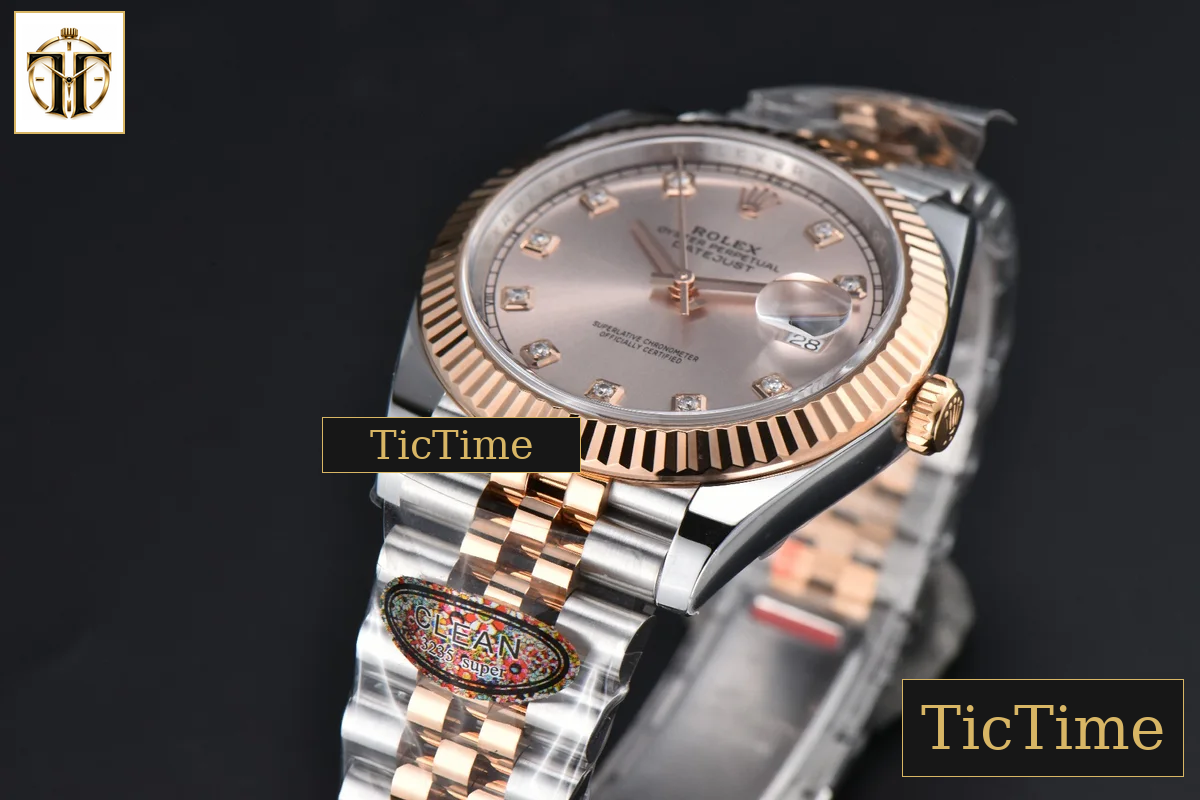 DateJust 126331 41mm Clean Factory RG/SS RG Dial Diamond Marker Jubilee Bracelet VR3235 — foto 10