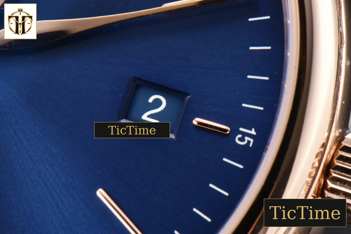 Portofino 40mm V7F RG Blue Dial RG Marker Brown Leather Strap A2892 — foto 7