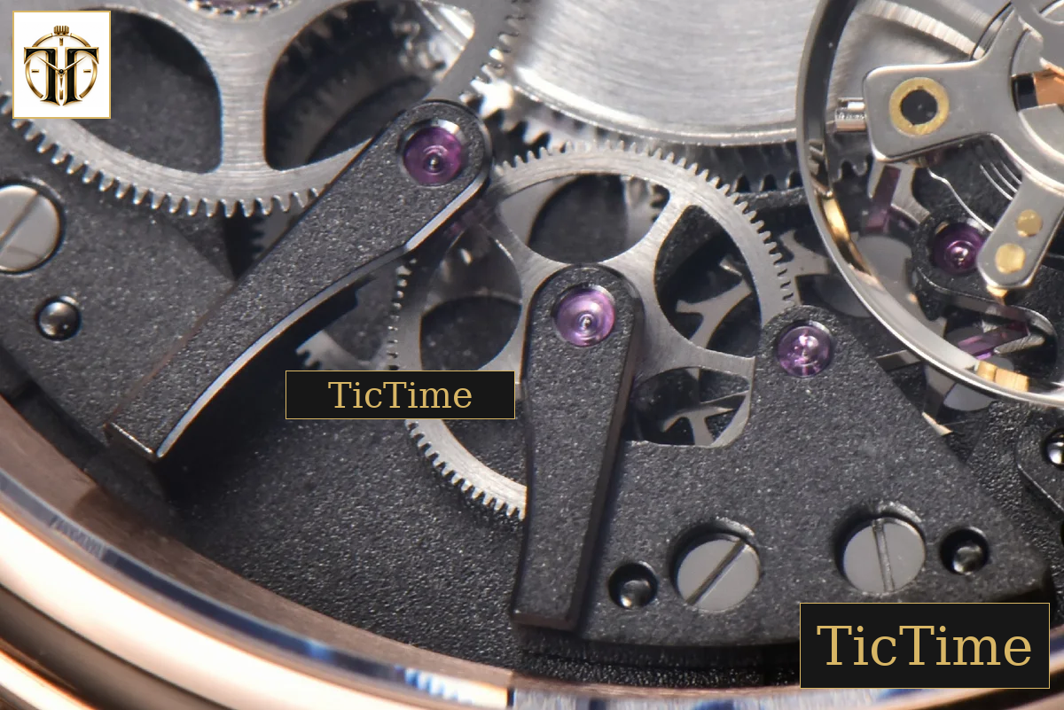 Tradition 7057BR 40mm ZF RG Gray Dial Black Subdial Black Leather Strap A505 — foto 7