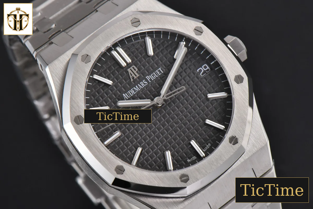 Royal Oak 15500 41mm APSF Gray Textured Dial SS Bracelet V2 A4302 — foto 12