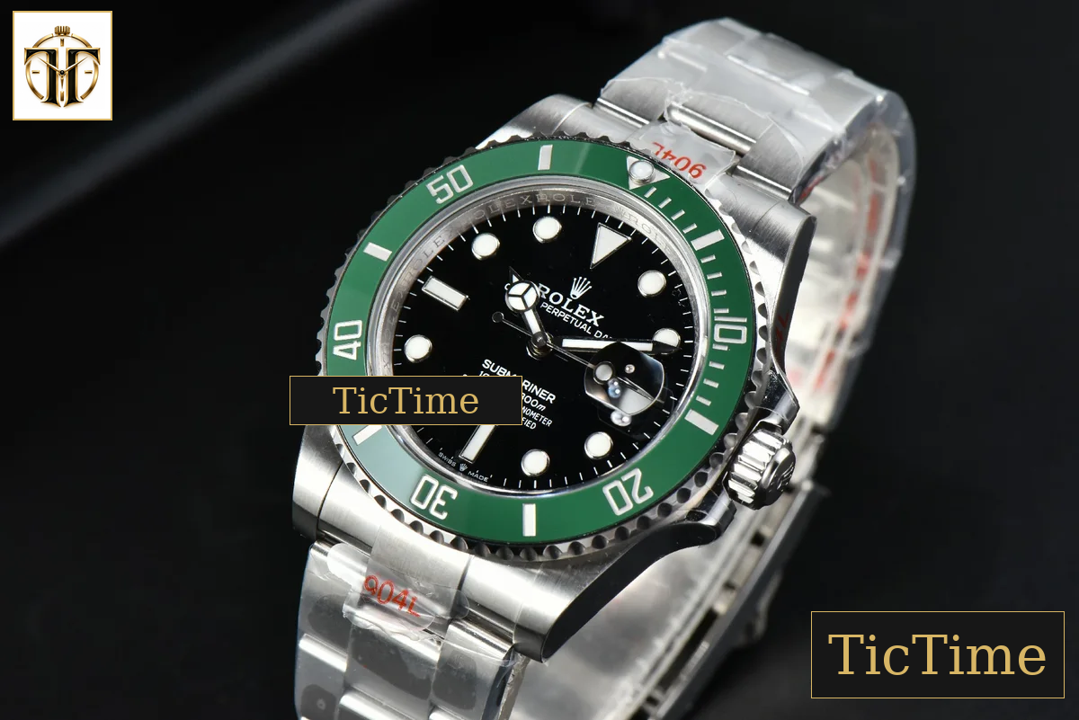 Submariner LV 126610 41mm GMF Green Ceramic Black Dial SS Bracelet VR3235 — foto 4