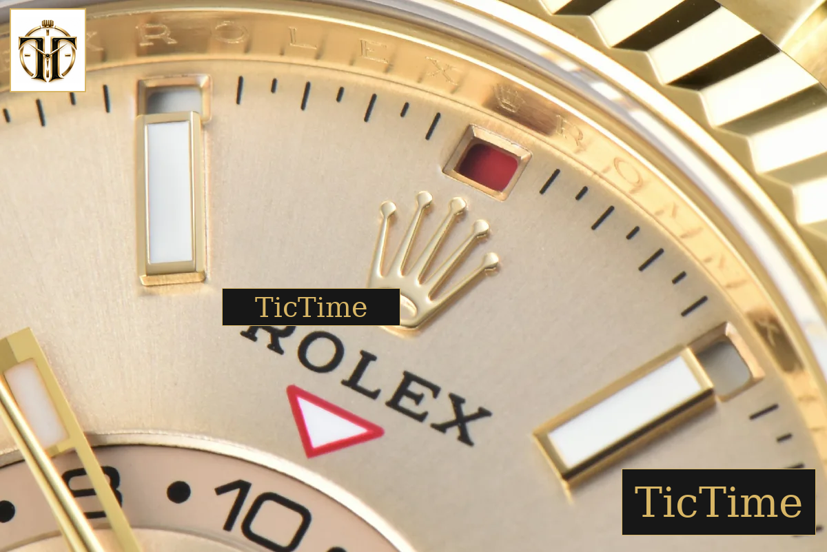 Sky-Dweller 336238 42mm ZF YG Case Gold Dial Rubber Oysterflex Strap (Tungsten) — foto 5