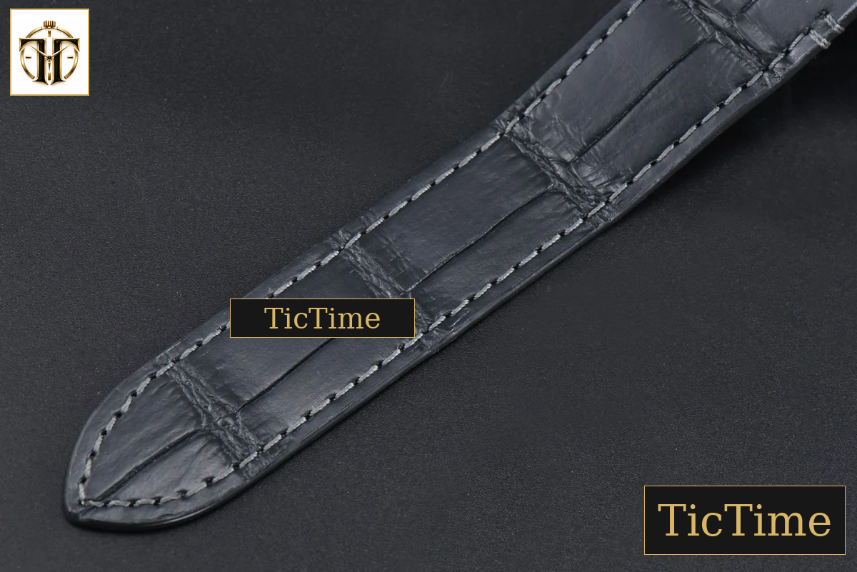 Santos de Cartier Large 40mm AF SS Grey Dial Black Leather Strap Miyota 9015 — foto 21