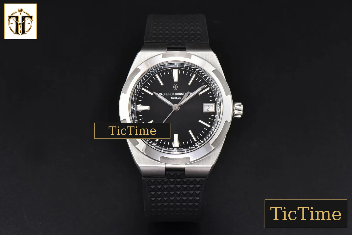 Overseas 4500V 41mm ZF Black Dial Black Rubber Strap A5100 — foto 3