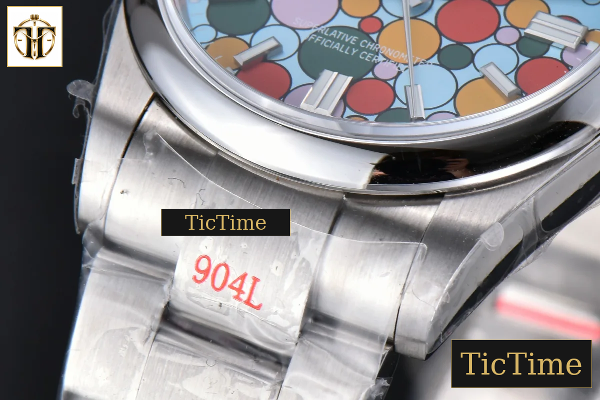 Oyster Perpetual 904L Smooth Bezel 126000 36mm GMF Tiffany Ballon Blue Dial SS Bracelet VR3230 — foto 10