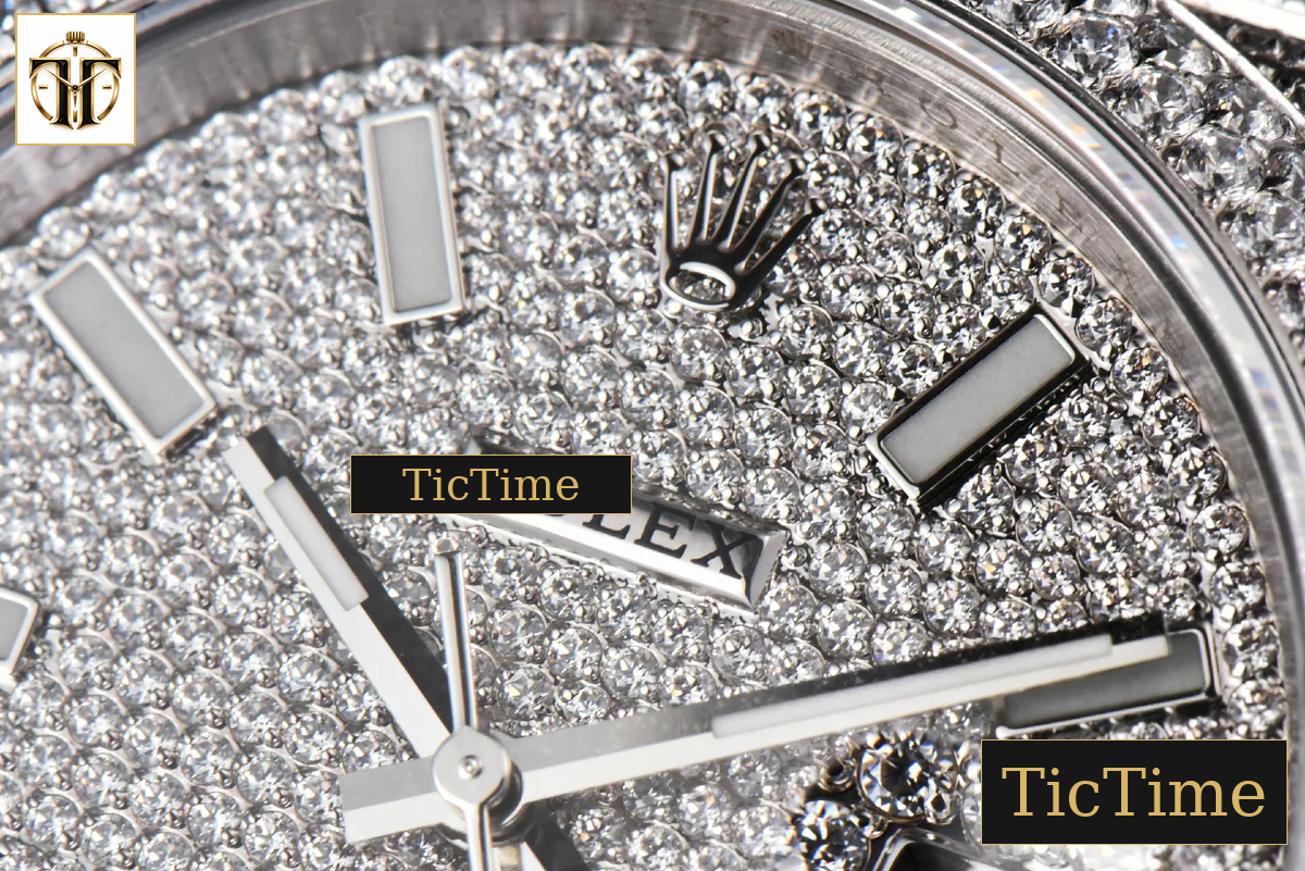Datejust Full 41mm GMF Diamond Diamond Lume Dial Jubilee Bracelet A2824 — foto 5