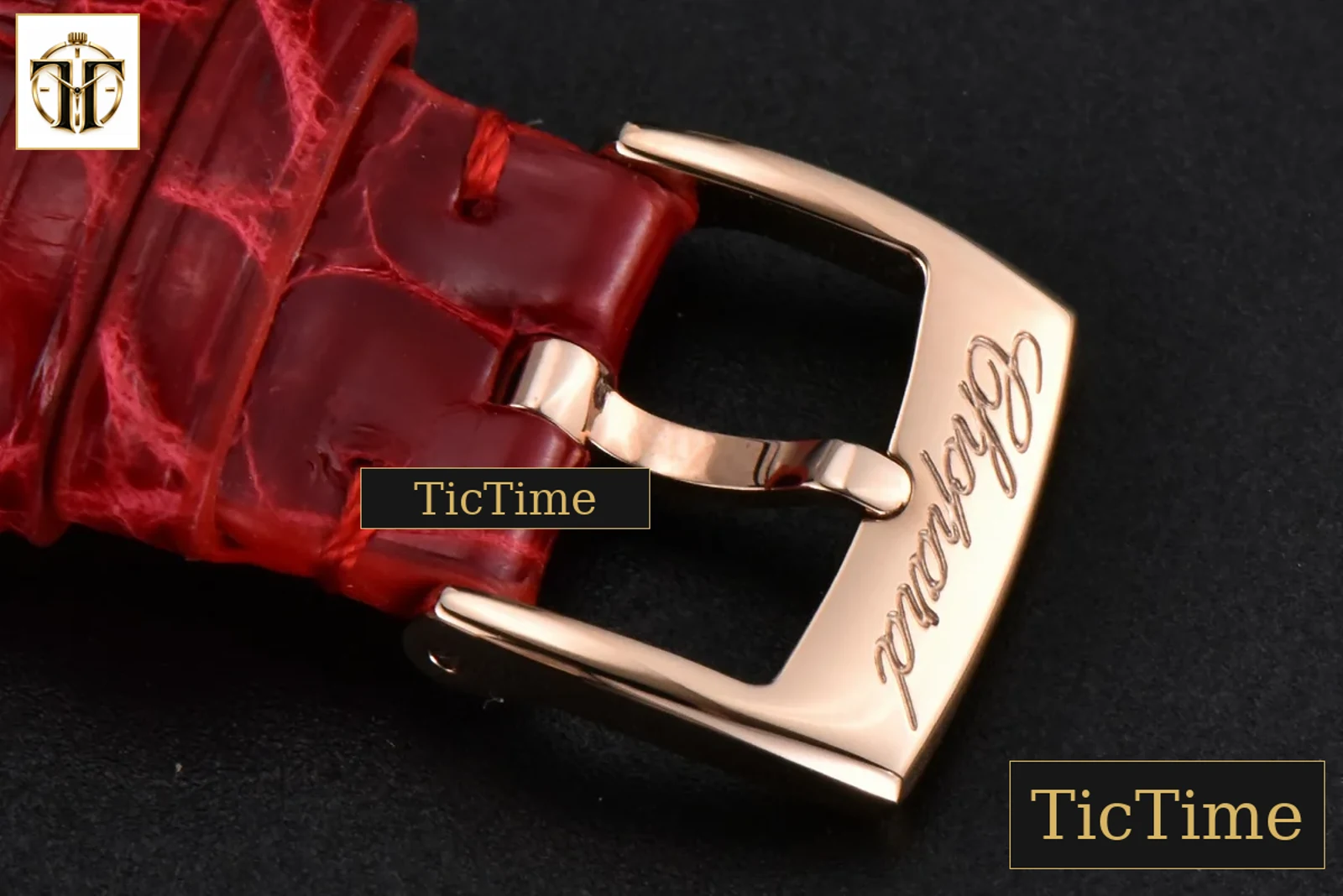 Happy Sport Automatic 33mm HWF RG White Dial Red Leather Strap A2892 — foto 16
