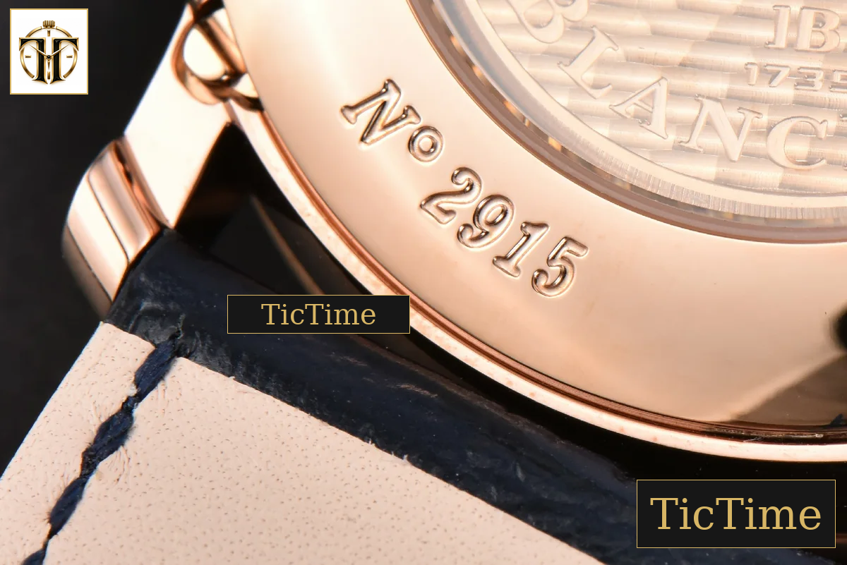 Villeret Complicated Function 6654 40mm OMF RG Blue Dial Black Leather Strap V3 A6654 — foto 20