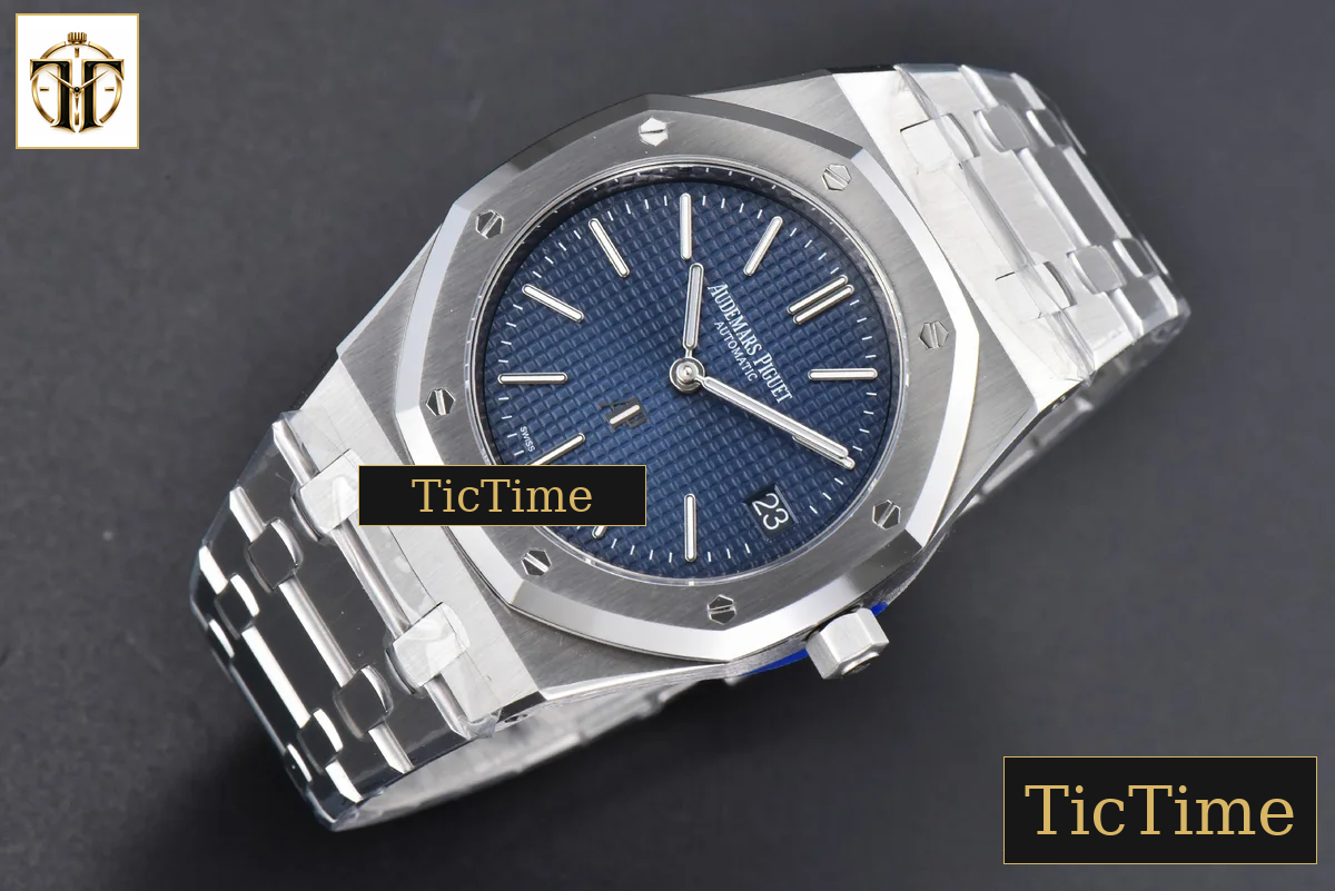 Royal Oak “50th Anniversary” 16202 39mm ZF Blue Textured Dial SS Bracelet A7121 — foto 4