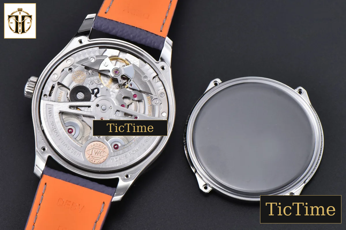 Portugieser Automatic 7 Days IWC0559D 42mm APSF Blue Dial SS Numeral Markers Gray Leather Strap A52010 — foto 15