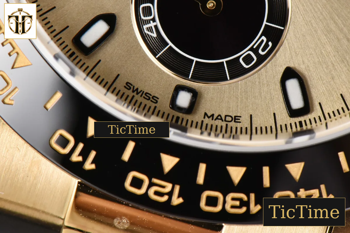 Daytona 116518 Clean Factory Ceramic YG Dial Black Subdial Oysterflex Strap SA4130 — foto 9