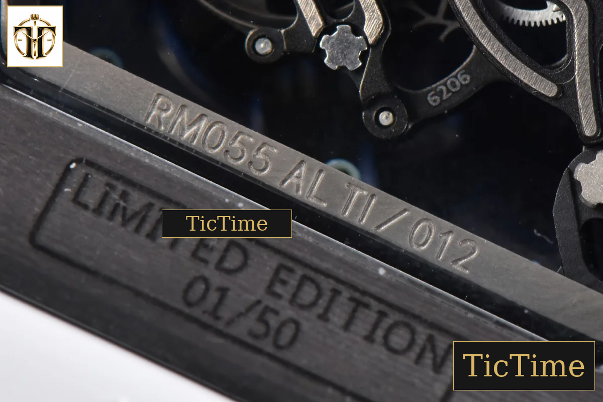 NTPT RM055 42mm RMF Blue Skeleton Dial White Rubber Strap RMUL2 — foto 27