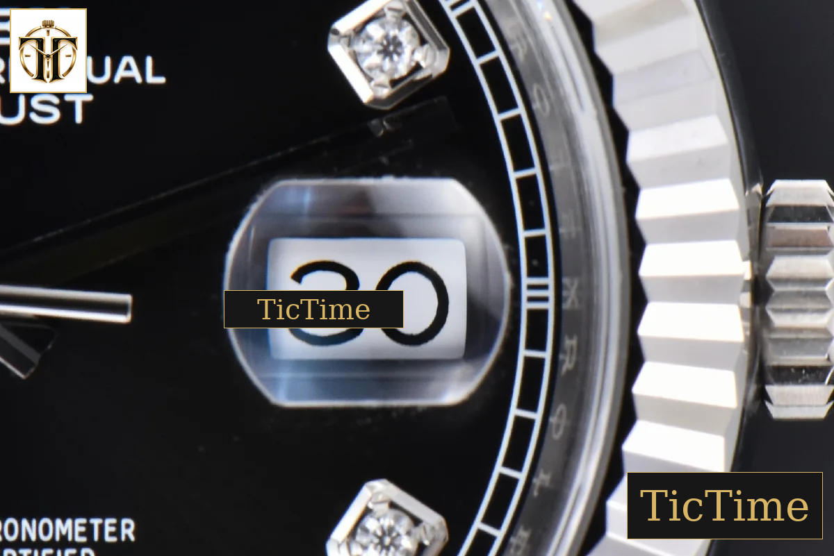 DateJust 904L 126334 41mm CF Black Dial Diamond Marker Jubilee Bracelet VR3235 — foto 10