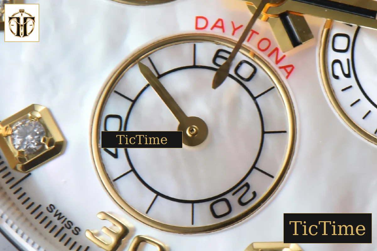 Daytona 116518 40mm Clean Factory YG MOP Dial Diamond Marker Oysterflex Strap A4130 — foto 9