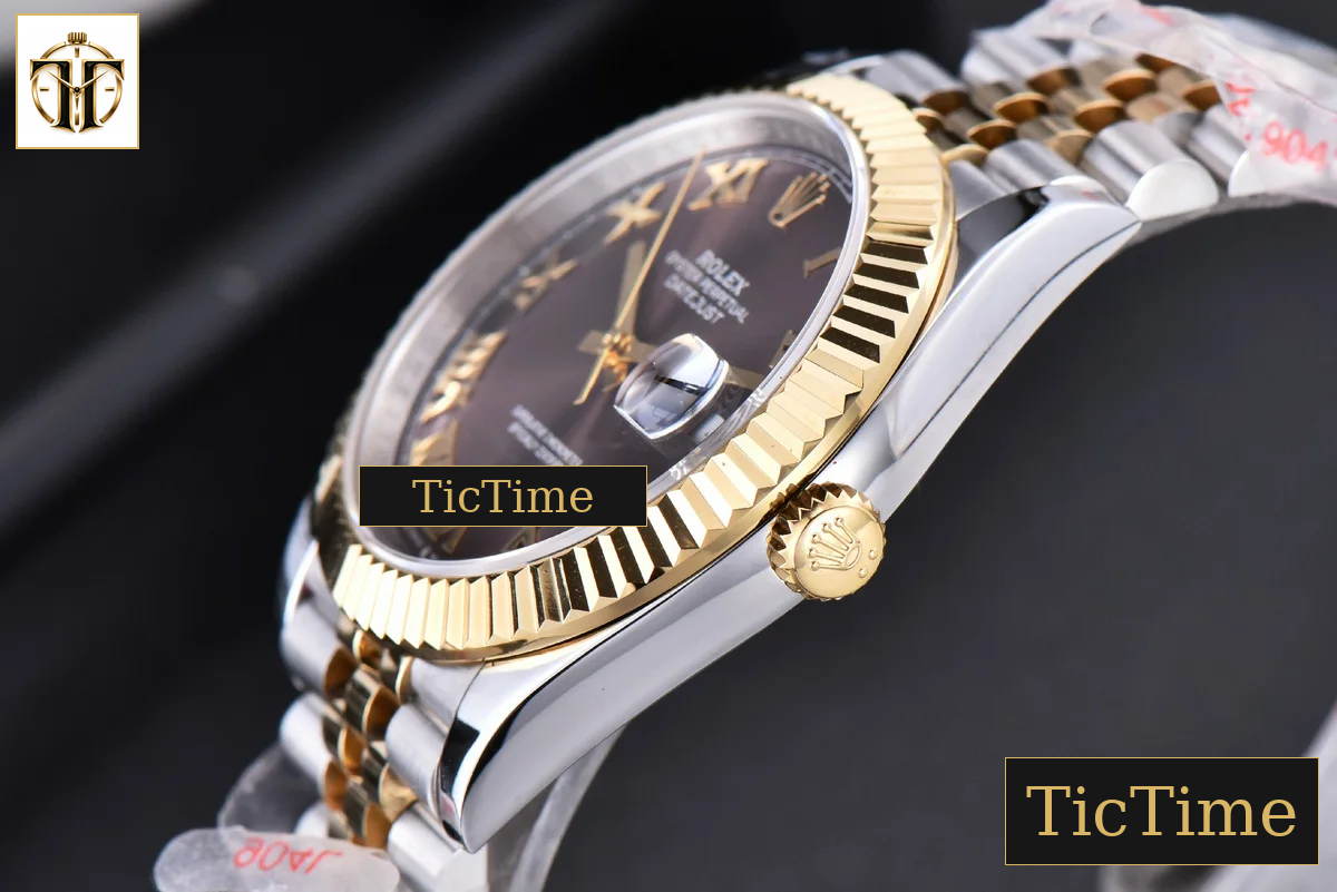 Datejust 41mm GMF YG/SS Gray Dial Roma Marker Fluted Bezel Jubille Bracelet VR3235 — foto 11
