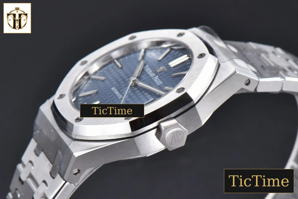 Royal Oak 15450 37mm APSF Blue Textured Dial SS Bracelet A3120 — foto 11