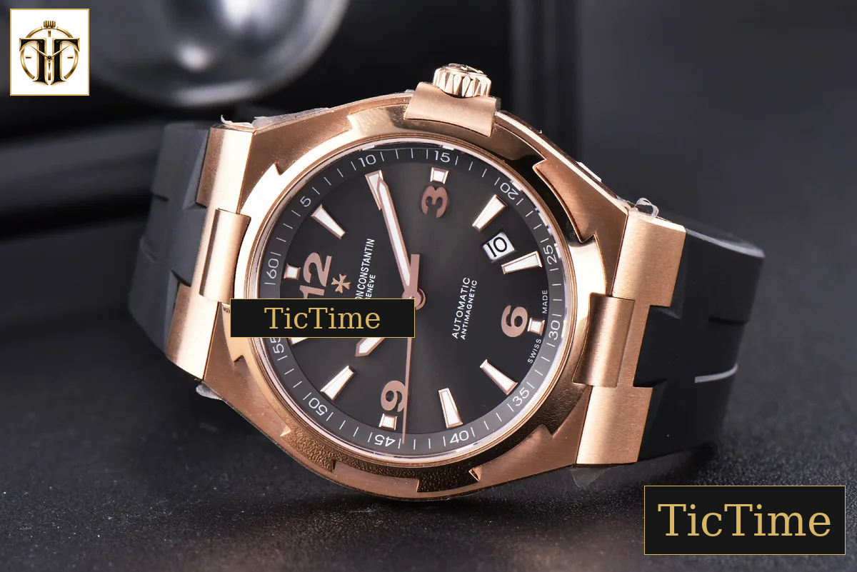 Overseas 47040 42mm MKF RG Brown Dial Rubber Strap 9015 — foto 5