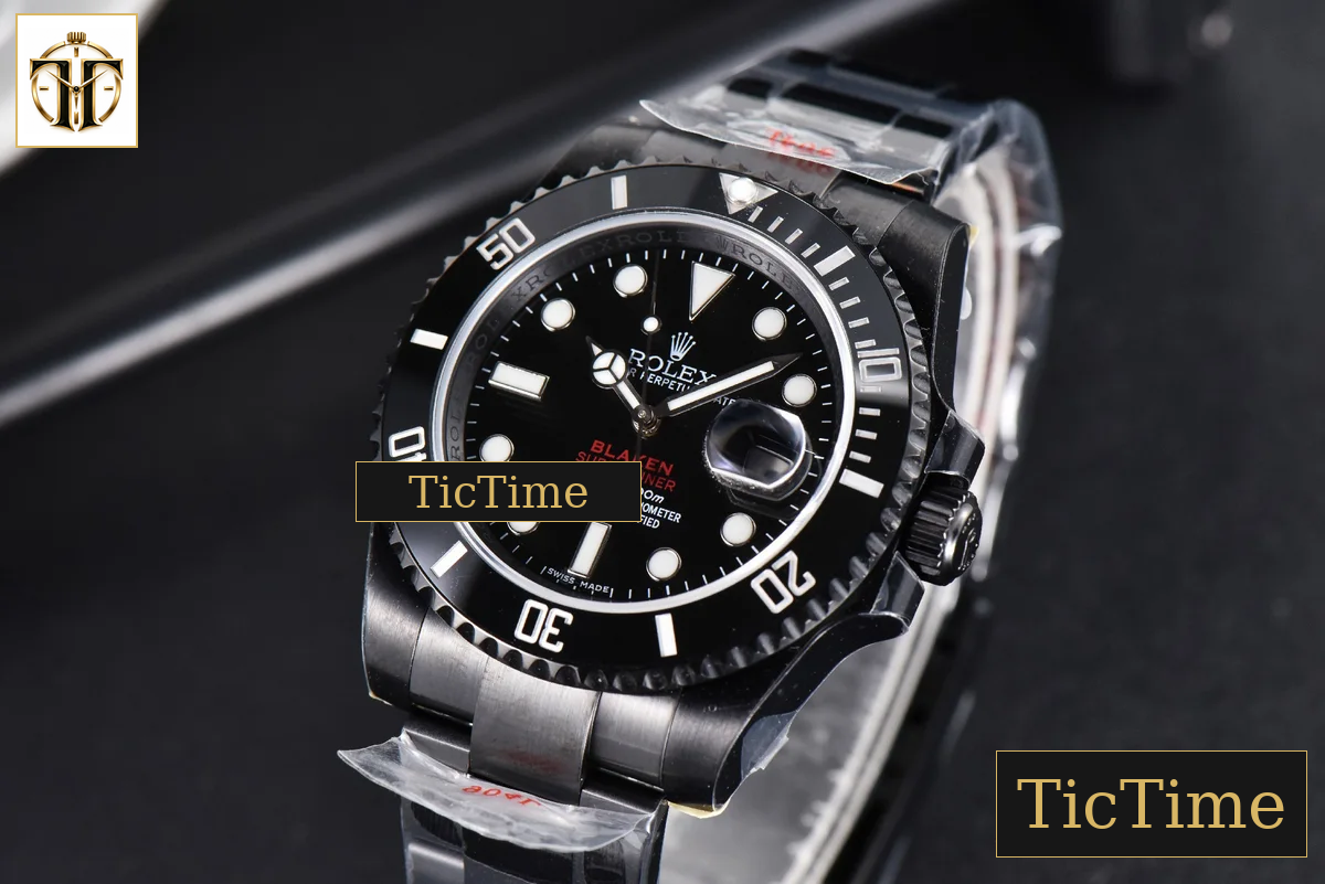 Blaken Submariner LN 116610 IPKF Black Hand PVD Bracelet A2836 — foto 16