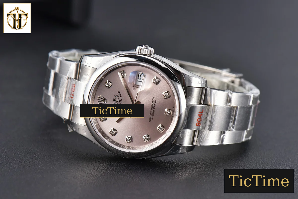 DateJust 36mm GMF SS Smooth Bezel Silver Dial Diamond Marker Oyster Bracelet VR3235 — foto 13