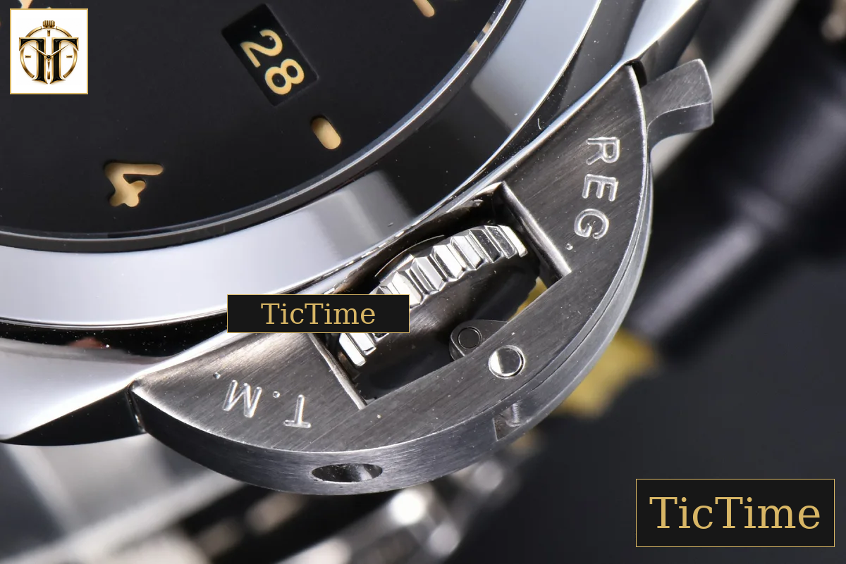 PAM910 44mm TTF Black Dial Black Leather Strap P9010 — foto 10