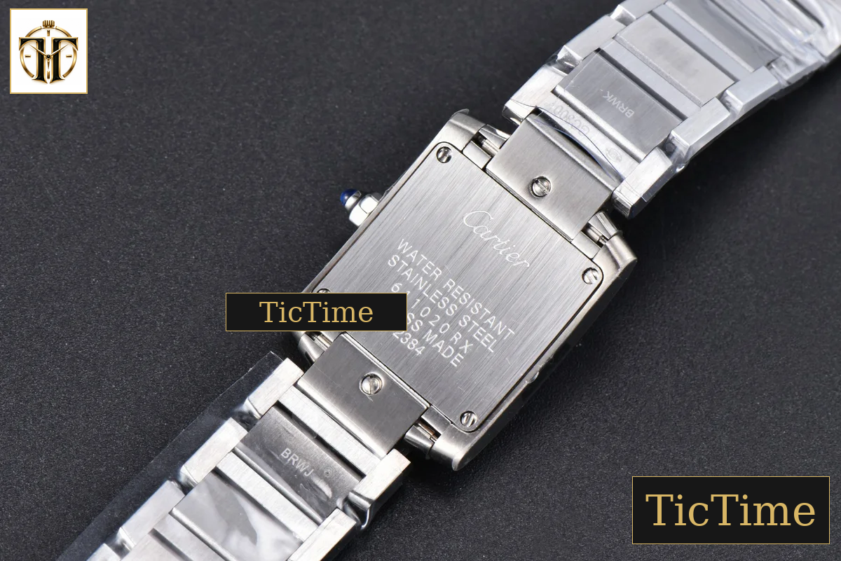 Tank Francaise Small 25.7mmx21.2mm 8848F Diamond Marker SS Bracelet Quartz — foto 15