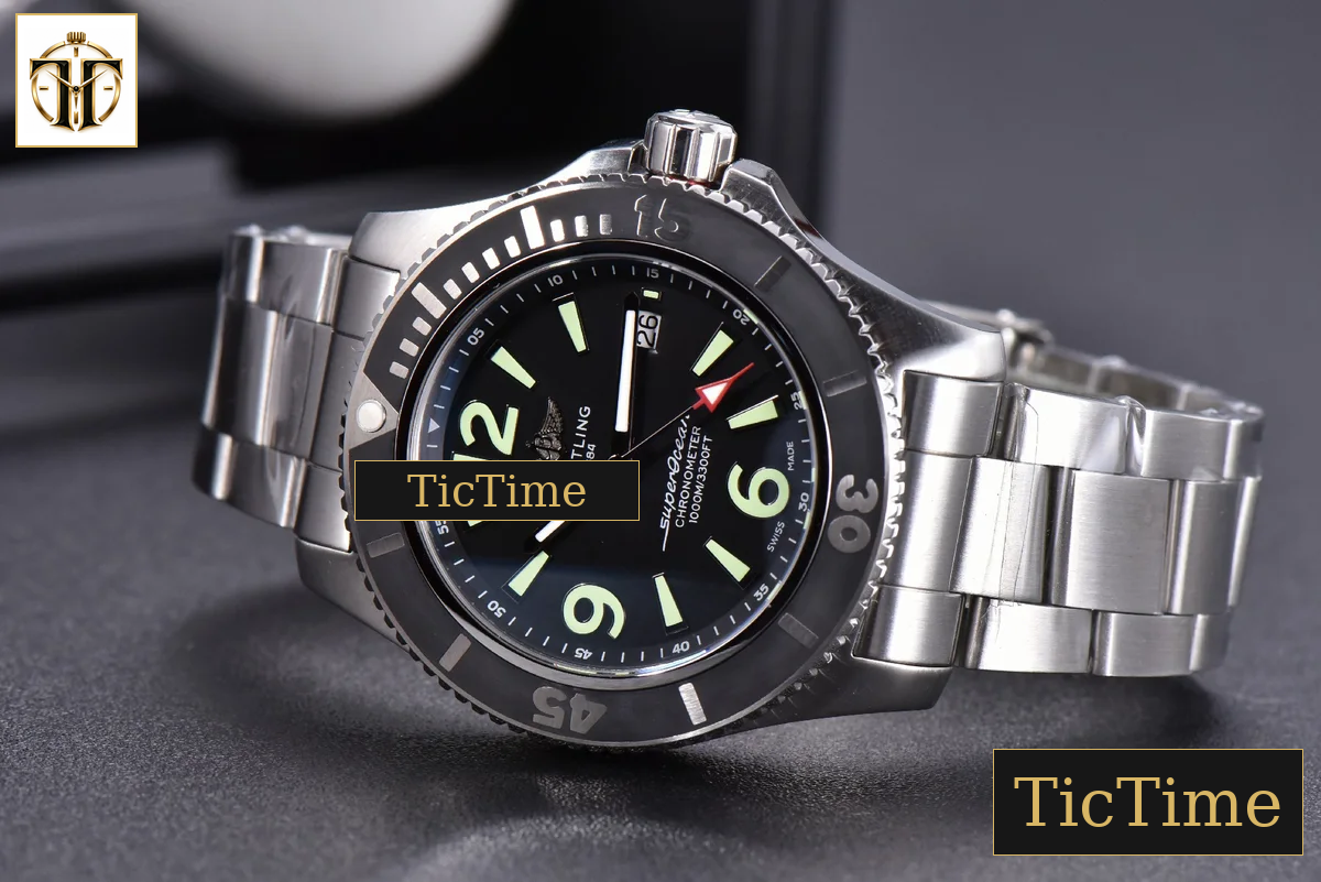 Superocean Automatic 44mm TF Black Dial SS Bracelet A2824 — foto 13