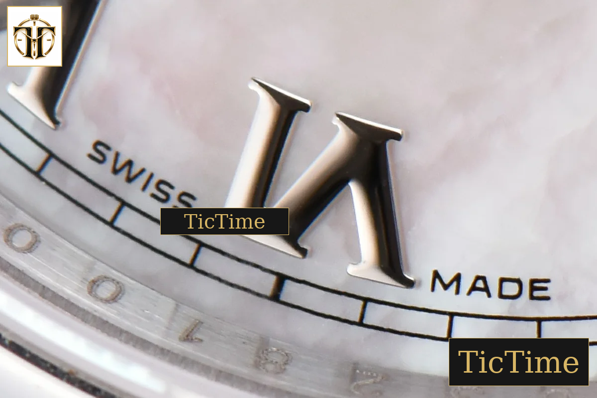 DateJust 36mm GMF SS Smooth Bezel White MOP Dial Roma Marker Oyster Bracelet VR3235 — foto 8