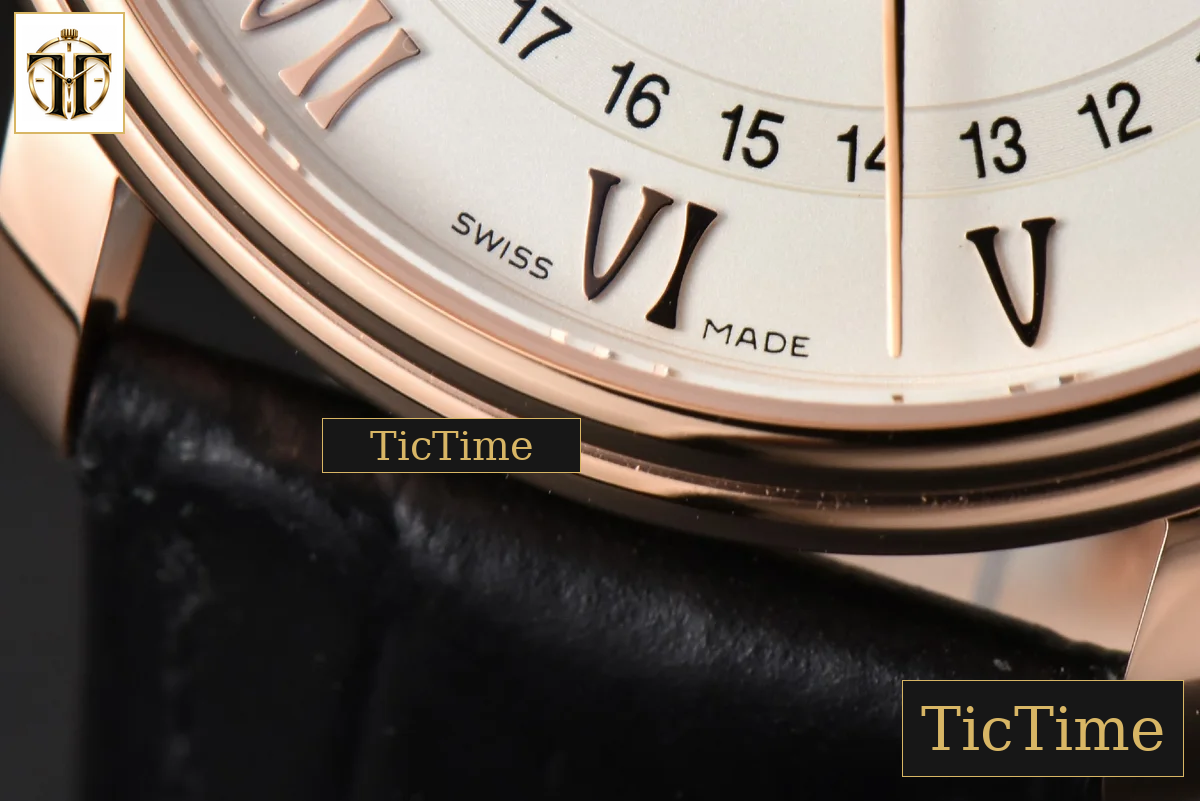 Villeret Complicated Function 6654 40mm OMF RG White Dial Black Leather Strap V3 A6654 — foto 8