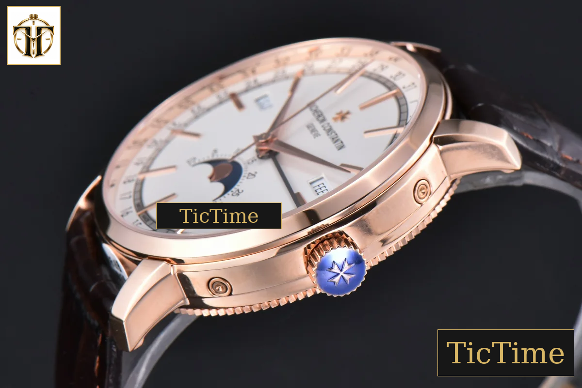 Traditionnelle 4010T 41mm MXF RG White Dial Brown Leather Strap A2460QCL — foto 11
